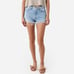 Agolde Parker Vintage Cut Off Shorts Swapmeet Blue Denim Distress Light Wash 31