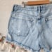Agolde Parker Vintage Cut Off Shorts Swapmeet Blue Denim Distress Light Wash 31