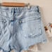 Agolde Parker Vintage Cut Off Shorts Swapmeet Blue Denim Distress Light Wash 31