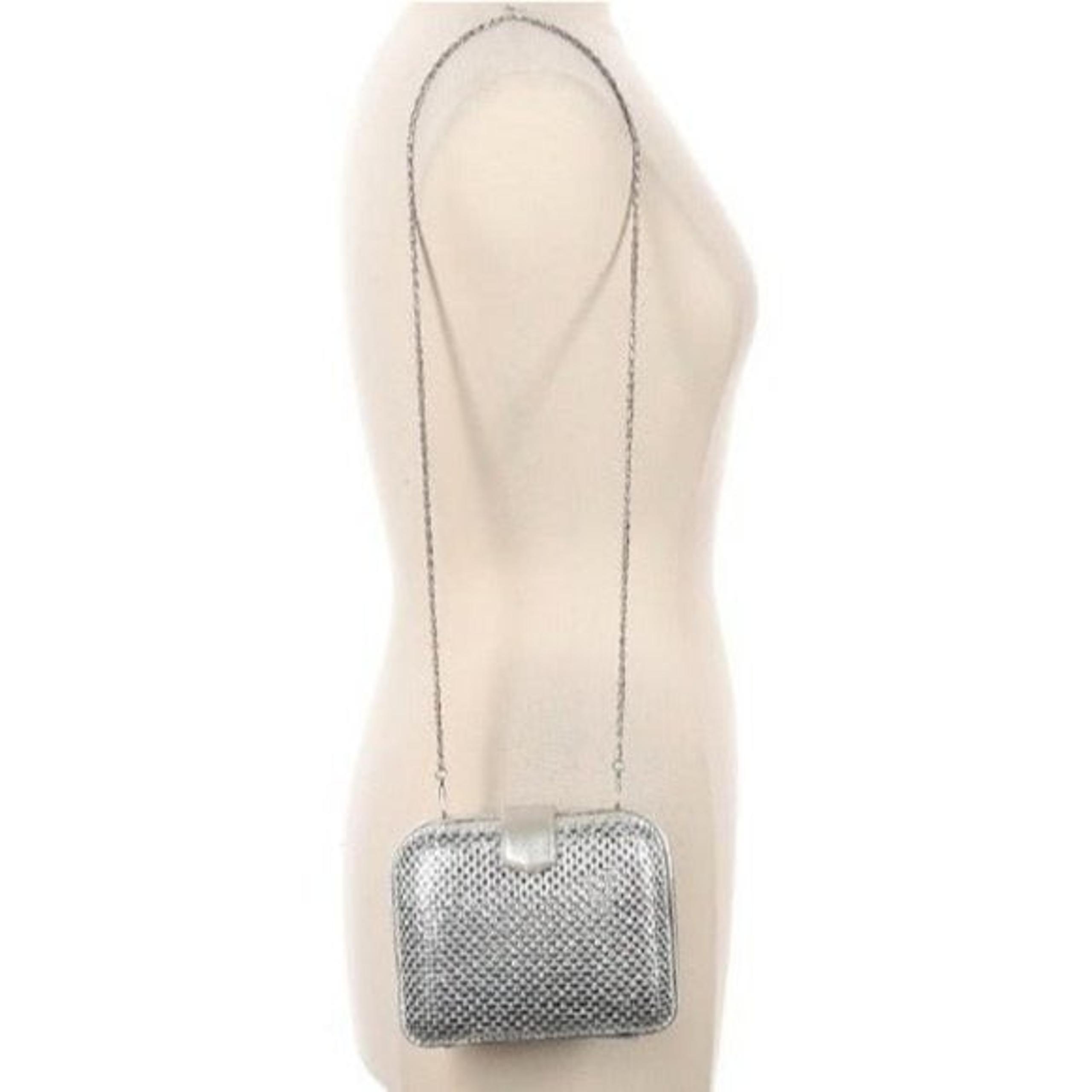 Walborg Vintage Silver Clamshell Evening Bag/Clutch