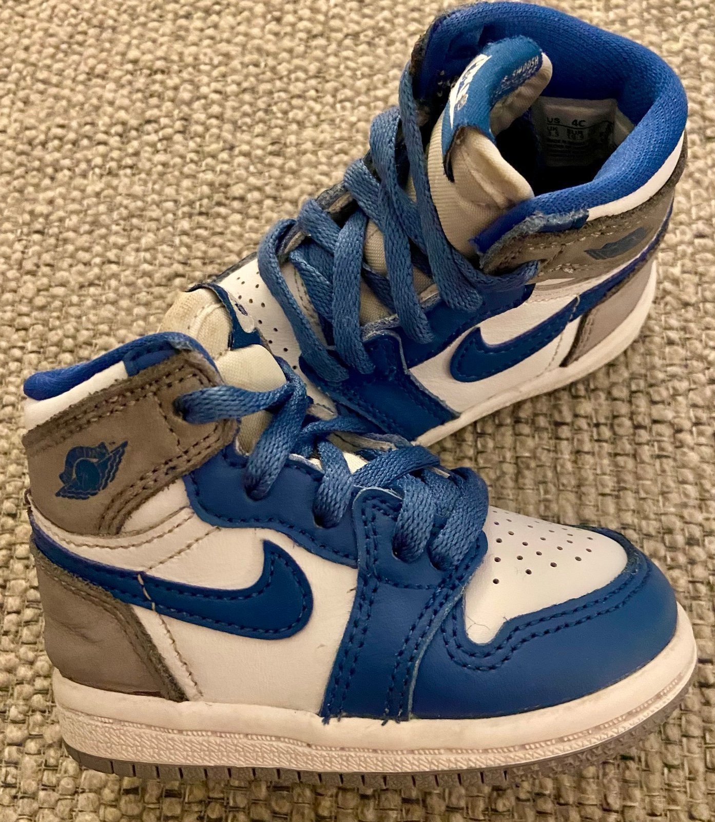 Air Jordan 1 Retro High True Blue Toddler Sneaker