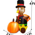 4 Foot Turkey Inflatable Thanksgiving Decorations Outdoor Blow Up Turkey