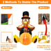 4 Foot Turkey Inflatable Thanksgiving Decorations Outdoor Blow Up Turkey