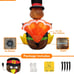 4 Foot Turkey Inflatable Thanksgiving Decorations Outdoor Blow Up Turkey