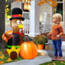 4 Foot Turkey Inflatable Thanksgiving Decorations Outdoor Blow Up Turkey