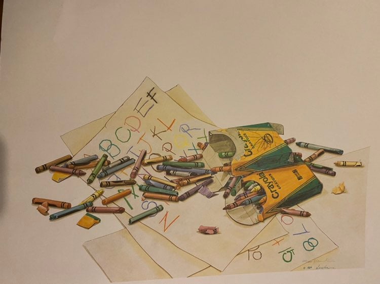 Uber rare Crayola print