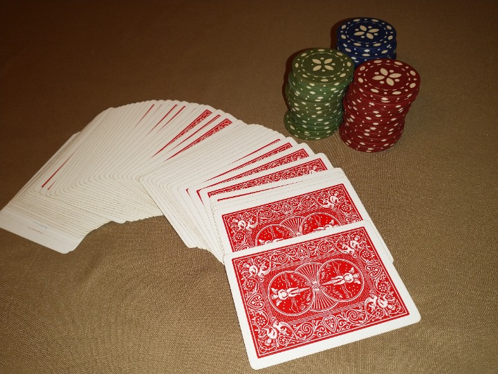 239 Poker Chips + Playing Cards