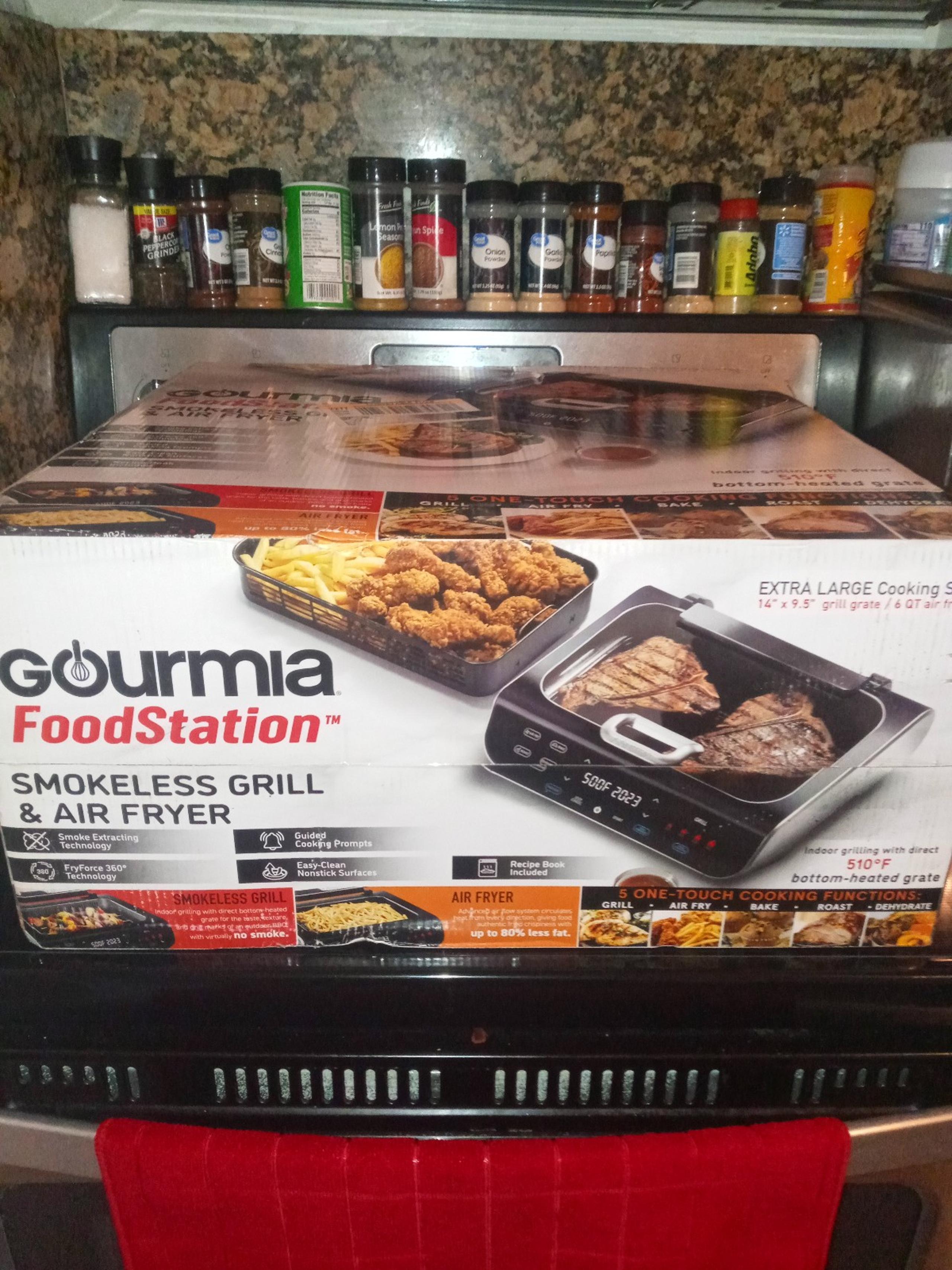 Gourmia smokeless grill & air fryer