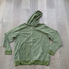 Soft Serve Clothing Cloud Cotton Zip-up hoodie green