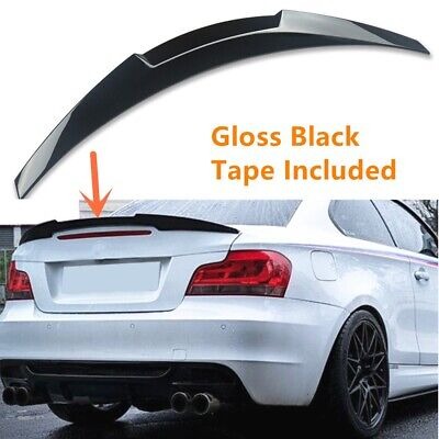 2007-2013 For BMW 1 Series E82 M4 Style Rear Spoiler PG Style Gloss Black