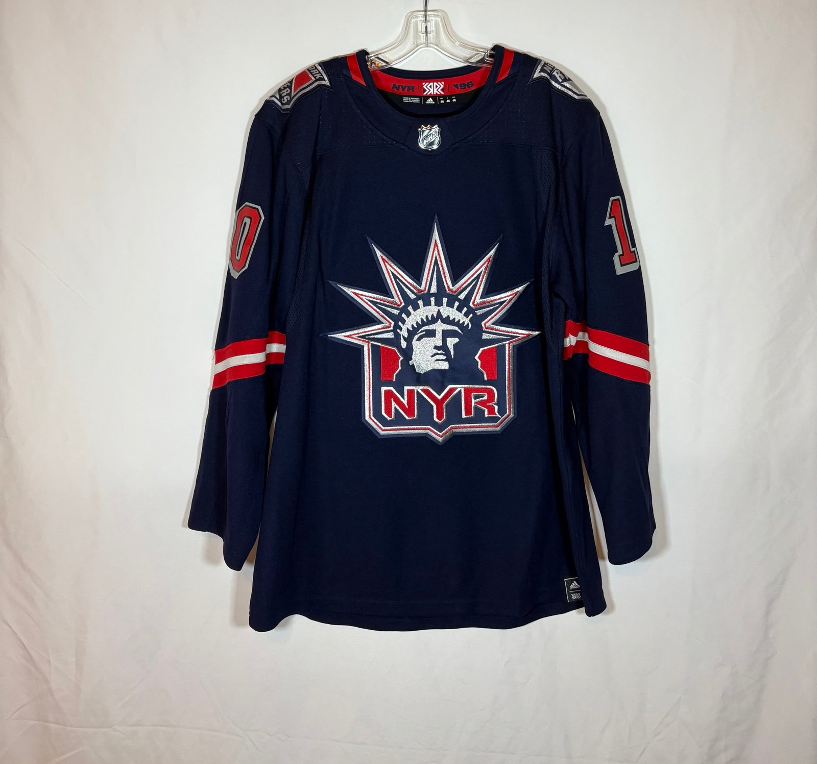 Adidas New York Rangers #10 Panarin Reverse Retro RR 1.0 Hockey Jersey Sz 46 S