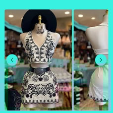 Floral halter set