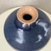 Vtg Studio Art Pottery Weed Pot Vase Blue brown Glazes 7” X 7”