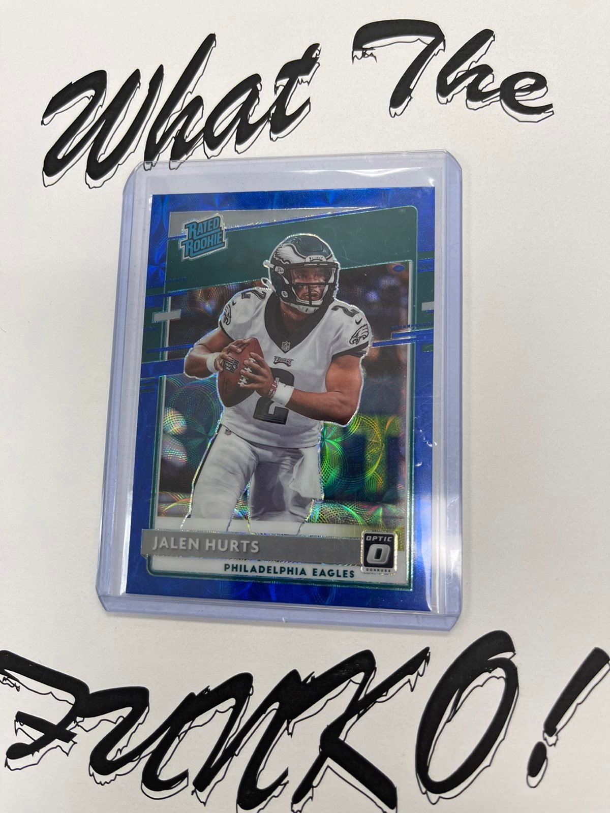 2020 Jalen Hurts Optic BLUE HYPER PRIZM