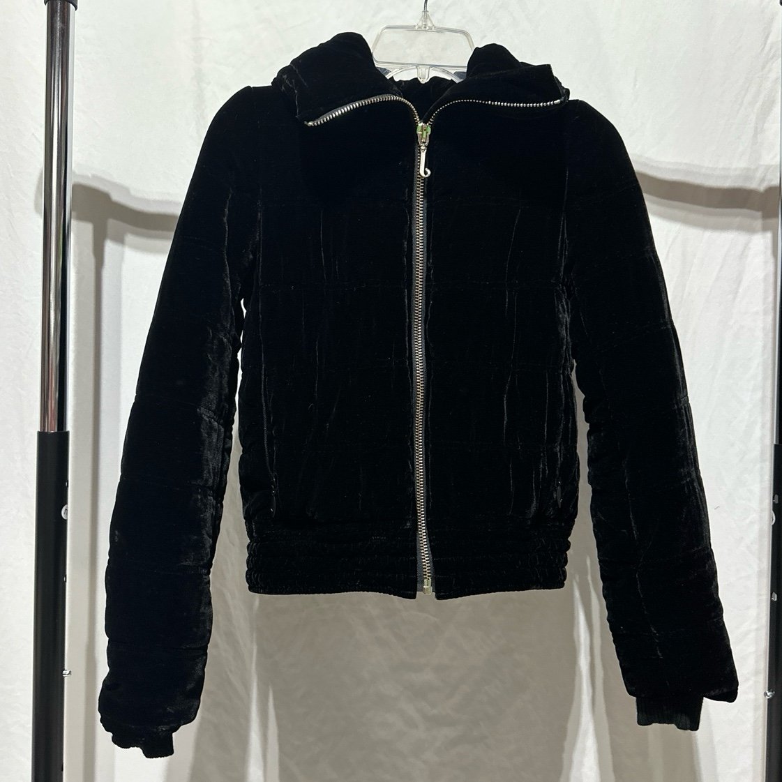 Vintage Juicy Couture Crushed Velvet Puffer Jacket New Woman’s Petite Small