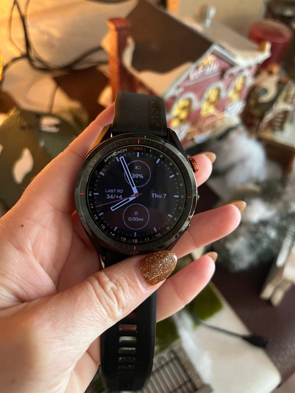 USED Garmin Approach S62, Premium Golf GPS Watch, Built-in Virtual Caddie