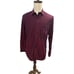 Johnston and Murphy Maroon Blue Dress Shirt Men's Medium