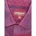 Johnston and Murphy Maroon Blue Dress Shirt Men's Medium