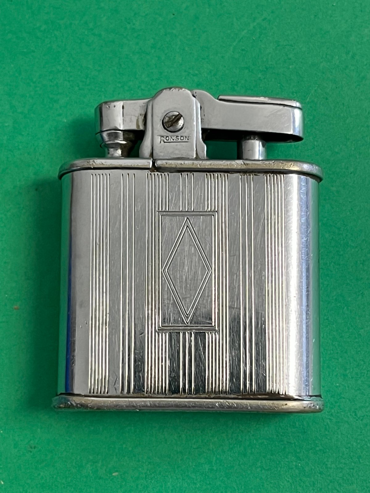 Vintage World War II Era Ronson Whirlwind Lighter Newark,NJ Circa 1939-1945