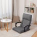 14-Position Floor Chair Lazy Sofa Ergonomic w/Adjustable Headrest Waist