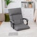 14-Position Floor Chair Lazy Sofa Ergonomic w/Adjustable Headrest Waist