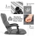 14-Position Floor Chair Lazy Sofa Ergonomic w/Adjustable Headrest Waist