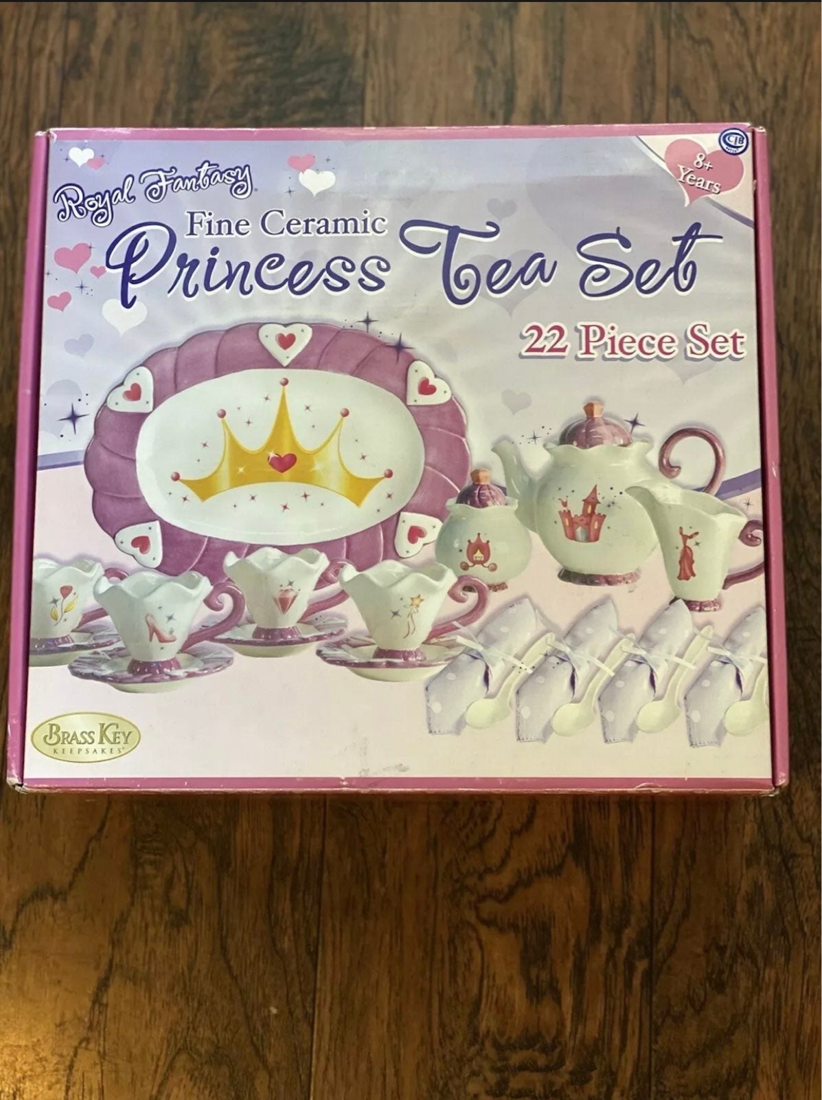 Brass Key Keepsakes Royal Fantasy Fine Ceramic Princess 22 Piece Tea Set