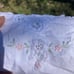 Hand stitched cotton tablecloth & 6 napkins