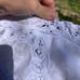 Hand stitched cotton tablecloth & 6 napkins
