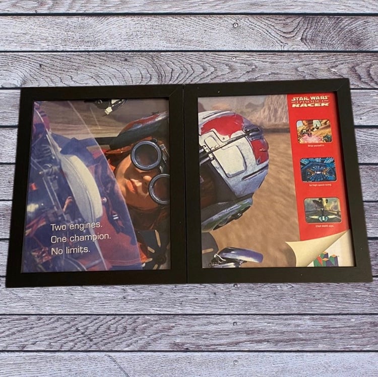 90s Star Wars Episode 1 Racer Nintendo 64 N64 ~ Framed Original Ad