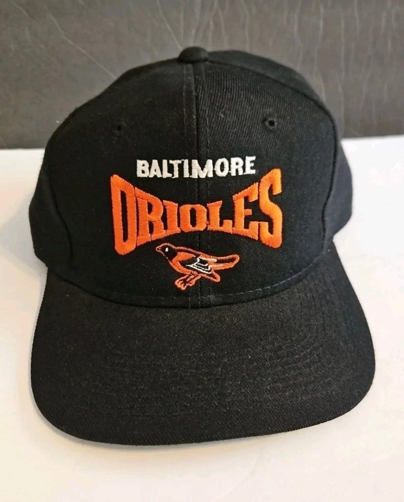 Vintage Baltimore Orioles G-Cap Youngan Wool Snapback Cap Hat 90s MLB