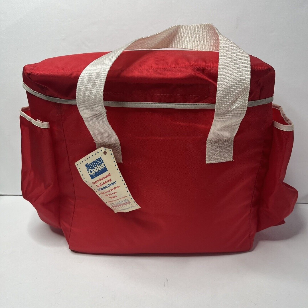 Vintage 1985 Damgud Super Insulated Collapsible Washable Cooler NOS