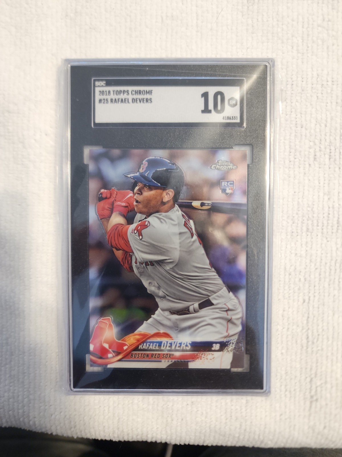 2018 Topps Chrome #25 Rafael Devers Graded SGC Gem Mint 10