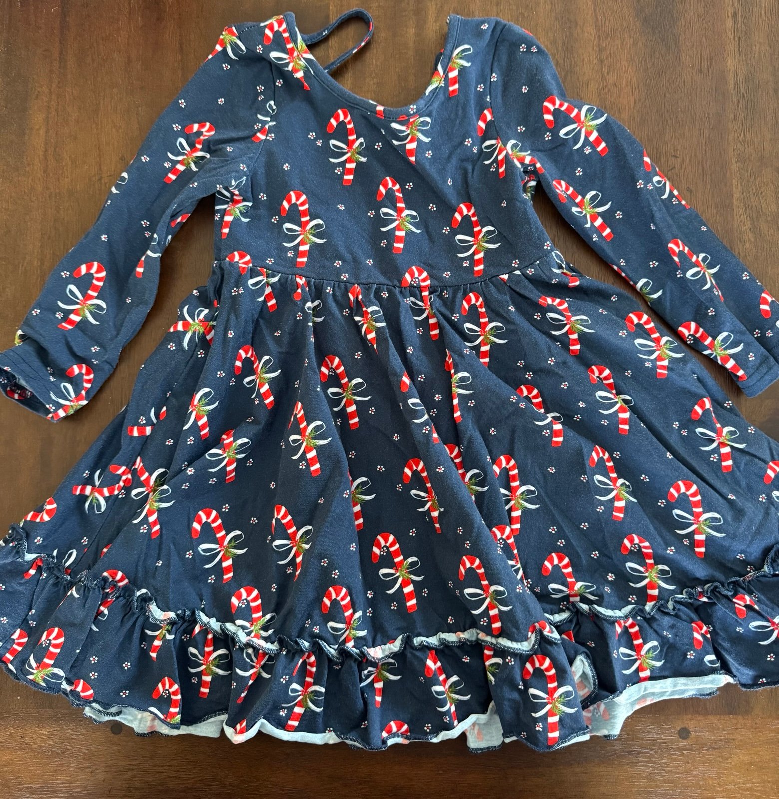 Sweethoney Candy Cane Holiday Dress 4T