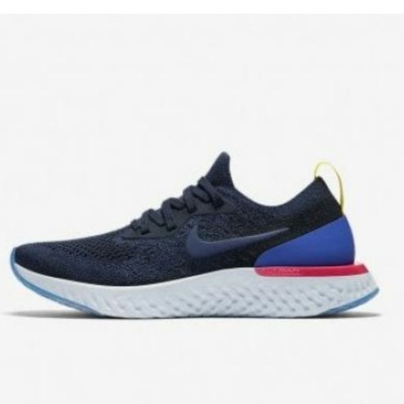 Nike Women's Epic React Flyknit Running Shoes Navy Blue AQ0070-400 Size 7.5
