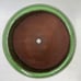 VTG 1970's 6 H x 8 DIA Eschbach Marble Green Glazed Clay Planter Made in Germany