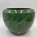 VTG 1970's 6 H x 8 DIA Eschbach Marble Green Glazed Clay Planter Made in Germany