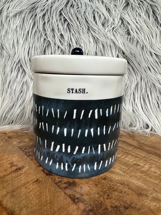 Rae Dunn Indigo Dreams Stash Canister