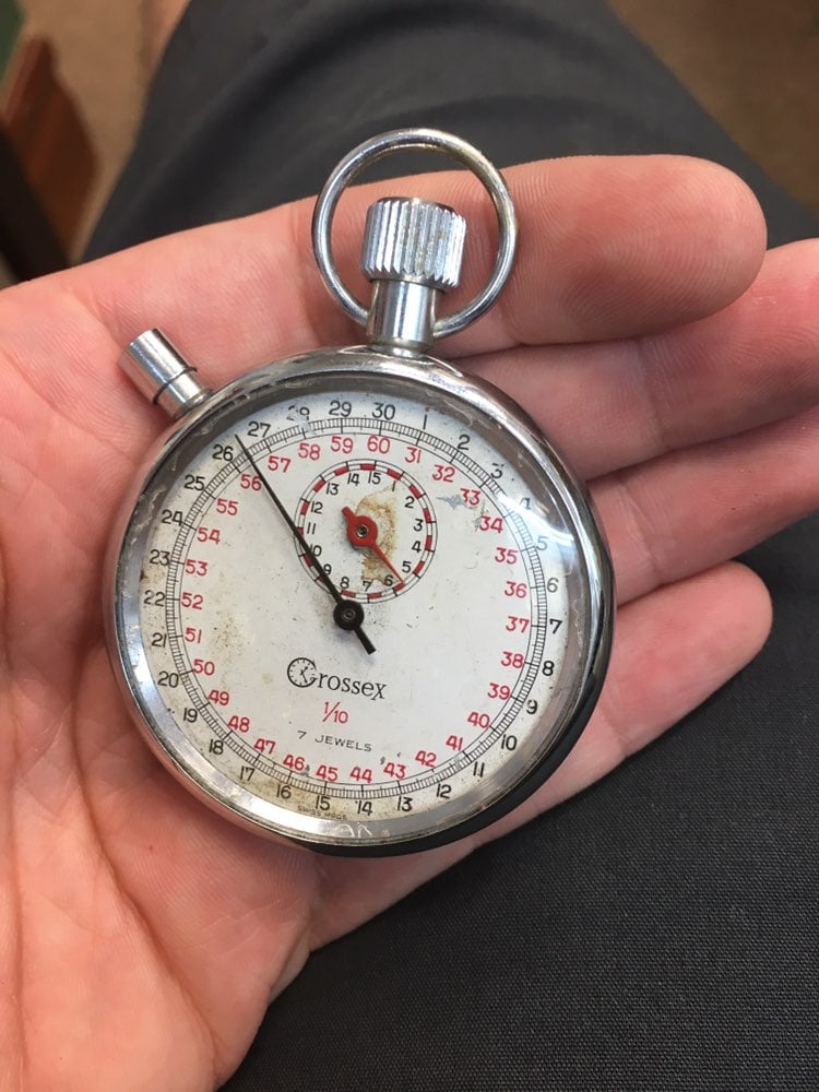 Vintage security stopwatch 7 jewels swis