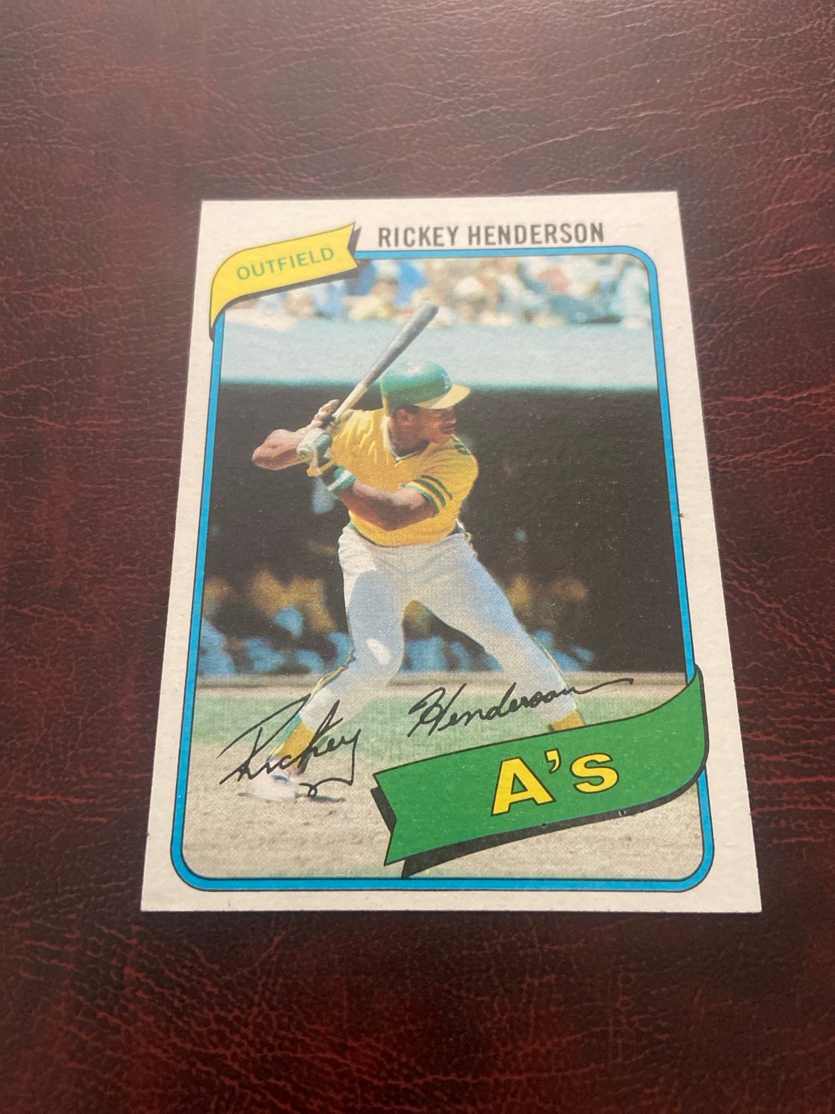 RICKEY HENDERSON 1980 Topps BASEBALL #482 RC ROOKIE Card OAKLAND A'S NY YANKEES