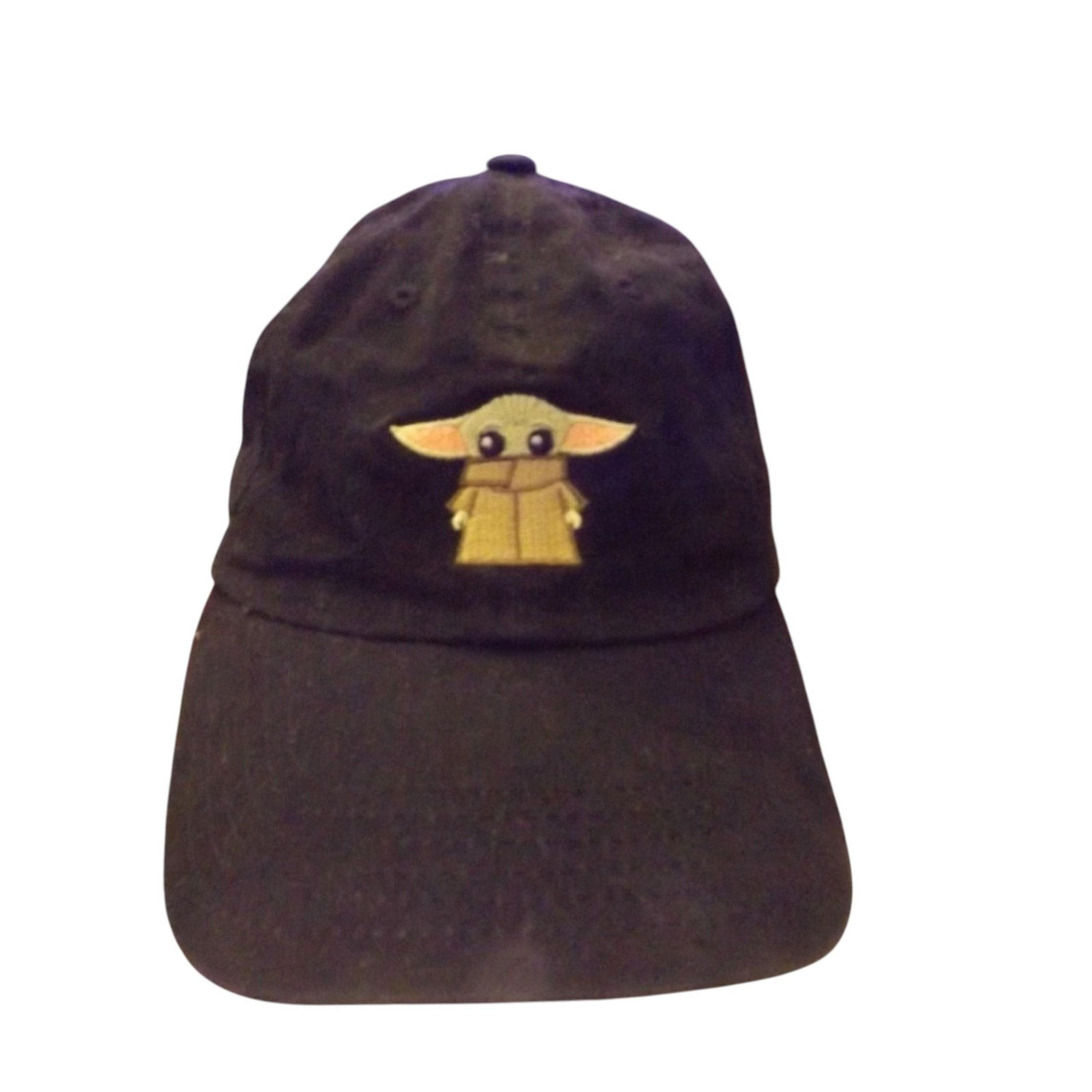 Hat Cap Strap Back Black Baby Yoda Grogu Embroidered Mens TV Movie - Star Wars