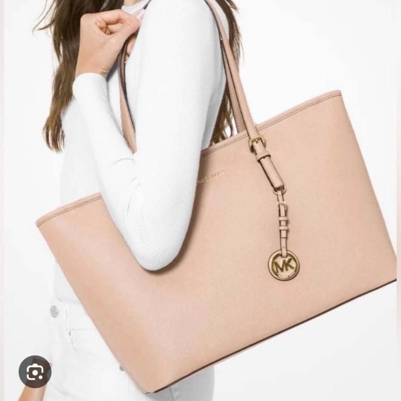 Michel Kors Large Gold Metallic Tote