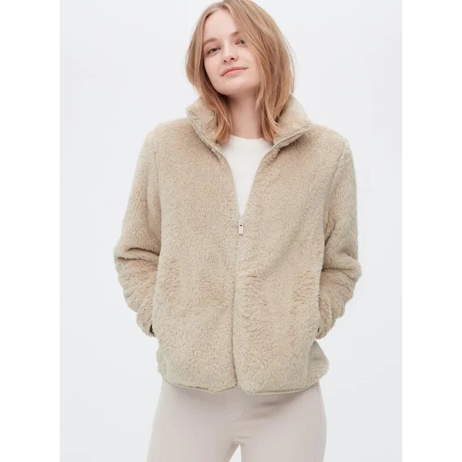 Uniqlo teddy shop bear jacket
