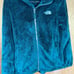 The North Face Osito Plush Fleece Fuzzy Full Zip Womens Green Teal Jacket Small