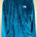 The North Face Osito Plush Fleece Fuzzy Full Zip Womens Green Teal Jacket Small