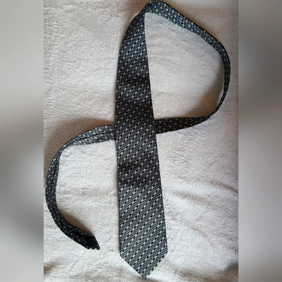 YSL Silk Patterned Tie