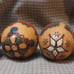 Set of 4 Hand Painted Polish Pisanki Pyrographic Wood Eggs