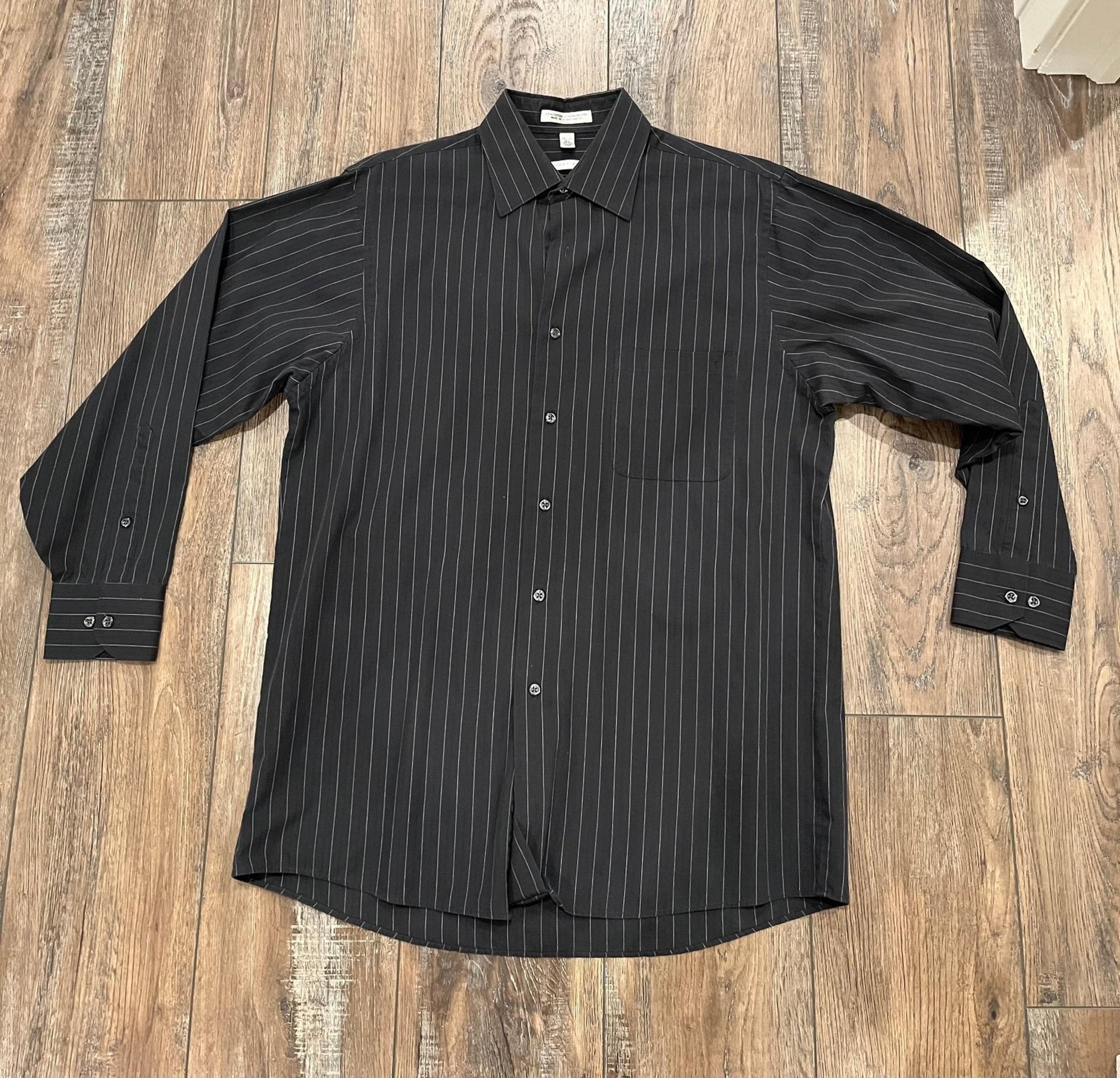 Men’s Geoffrey Beene black dress shirt 15.5 32/33