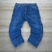 Vintage Wrangler Jeans Medium Wash Denim Baggy Wide Leg Fit Rugged Wear 90s