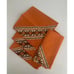 1970s Woven Crewel Linen Napkins Set of 4